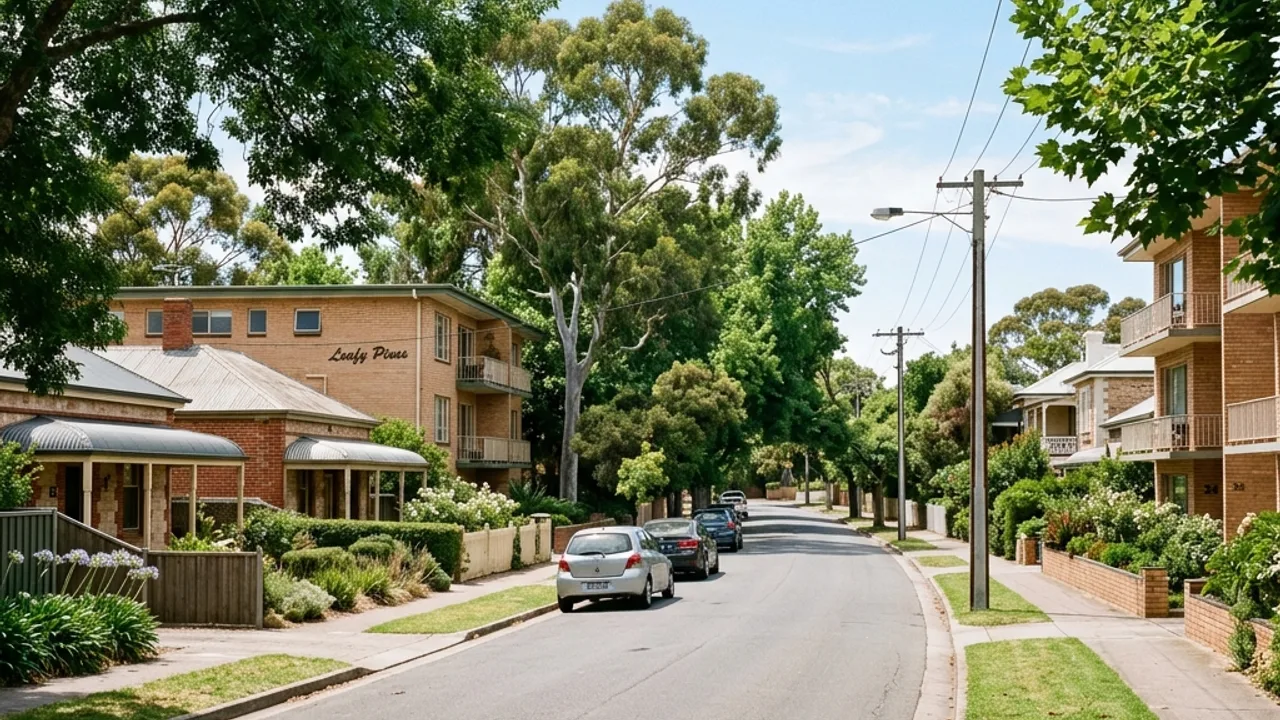 Illustrative inner-south residential streetscape