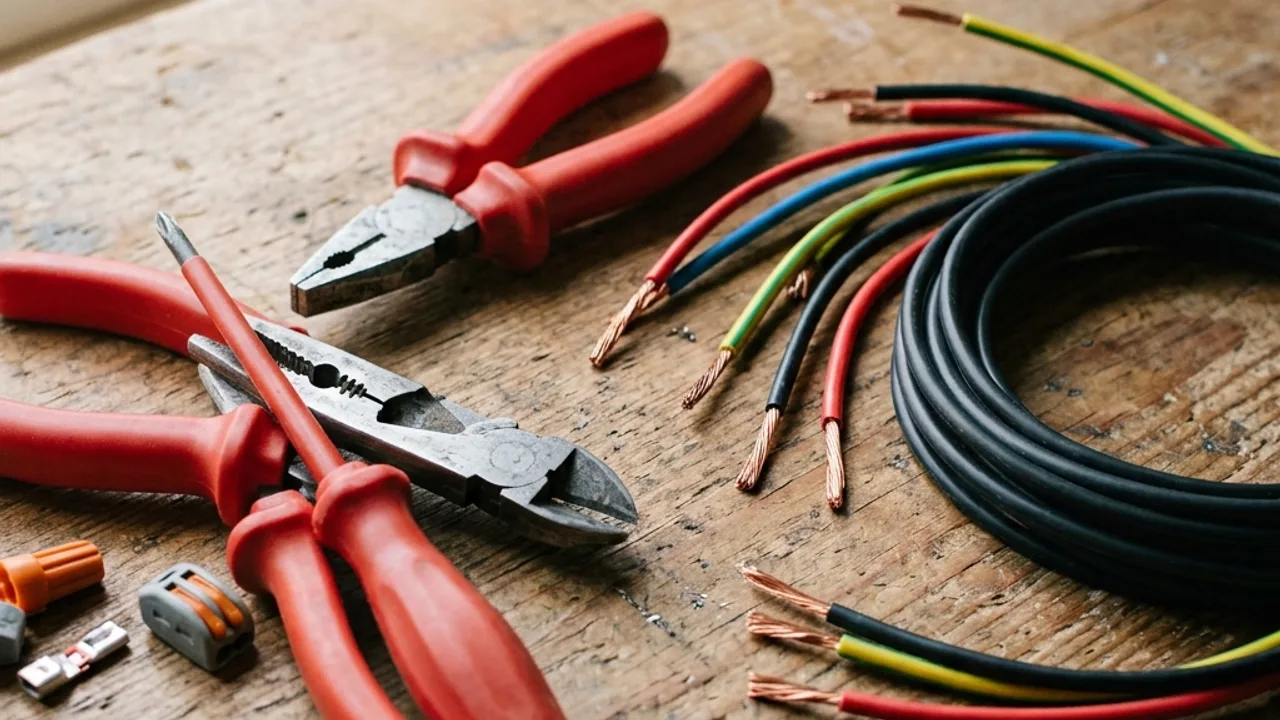 Electrical tools arranged for a question-and-scope guide